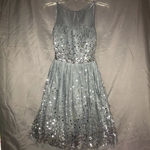 dELiA*s Silver Sequin Dress